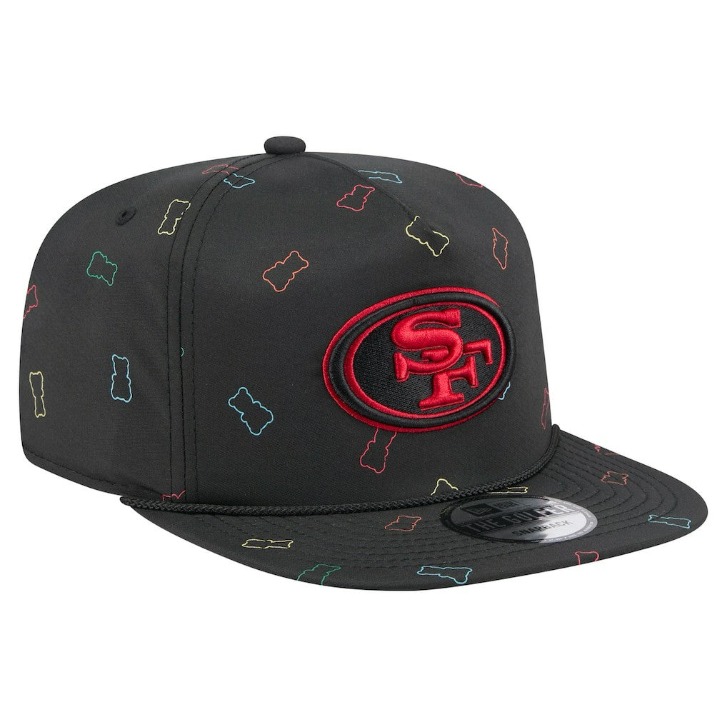 San Francisco 49ers New Era Gummy Golfer Snapback Hat Black