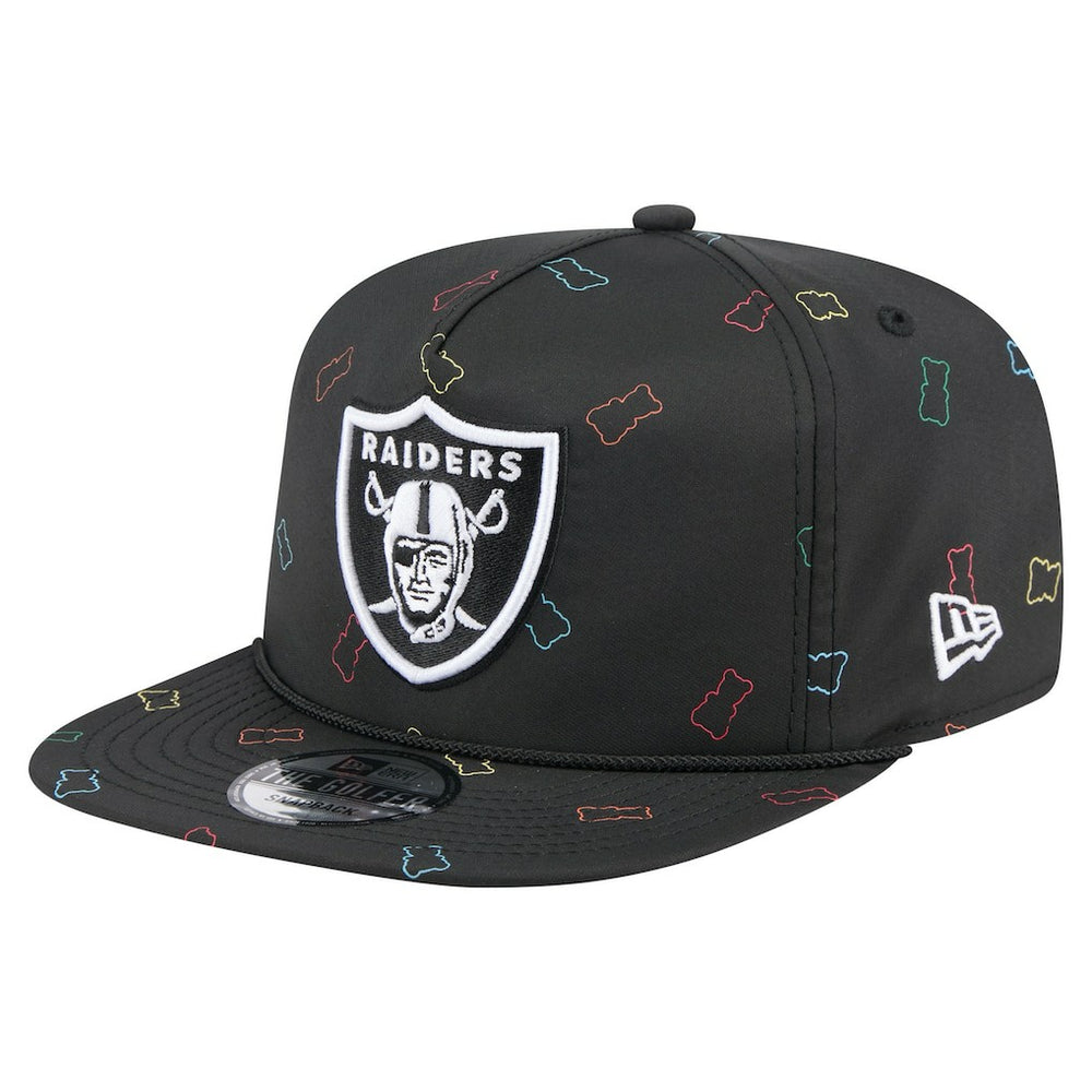 Las Vegas Raiders New Era Gummy Golfer Snapback Hat Black