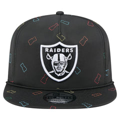 Las Vegas Raiders New Era Gummy Golfer Snapback Hat Black