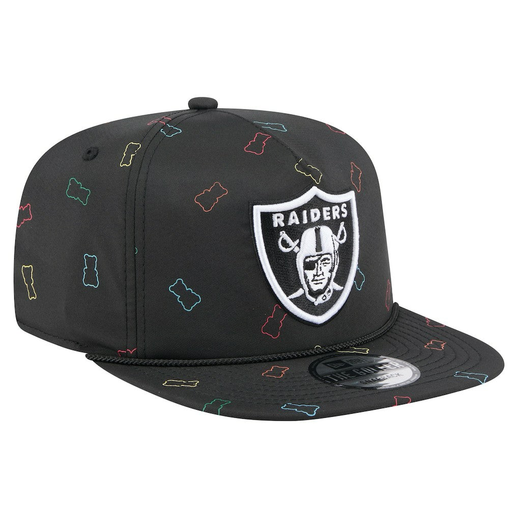 Las Vegas Raiders New Era Gummy Golfer Snapback Hat Black