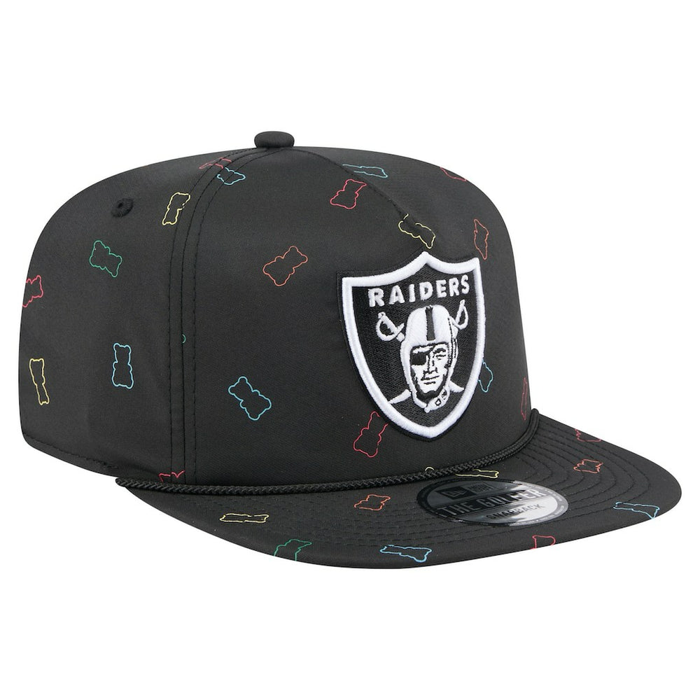 Las Vegas Raiders New Era Gummy Golfer Snapback Hat Black