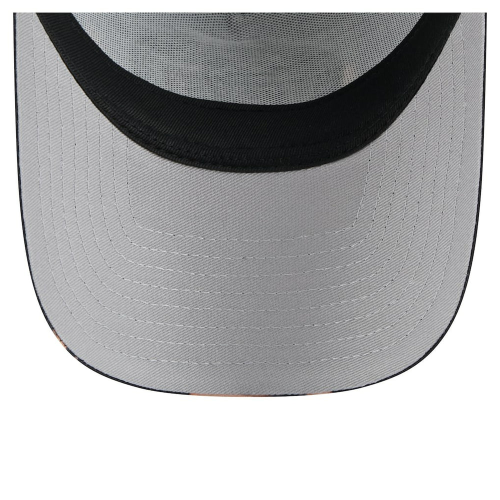 San Francisco 49ers New Era Bleached 9FORTY A-Frame Adjustable Hat Black