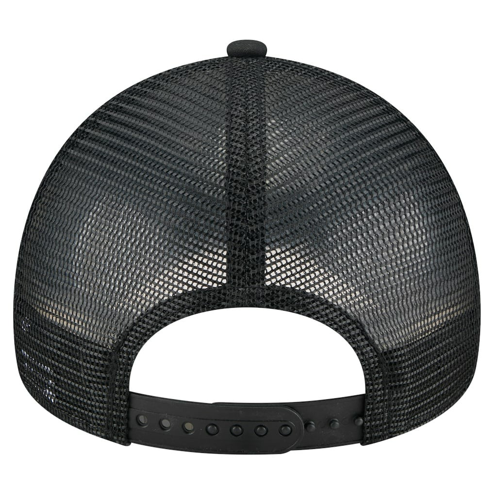 Miami Dolphins New Era Bleached 9FORTY A-Frame Adjustable Hat Black