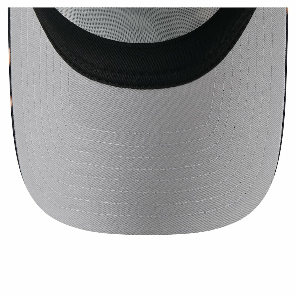 Miami Dolphins New Era Bleached 9FORTY A-Frame Adjustable Hat Black