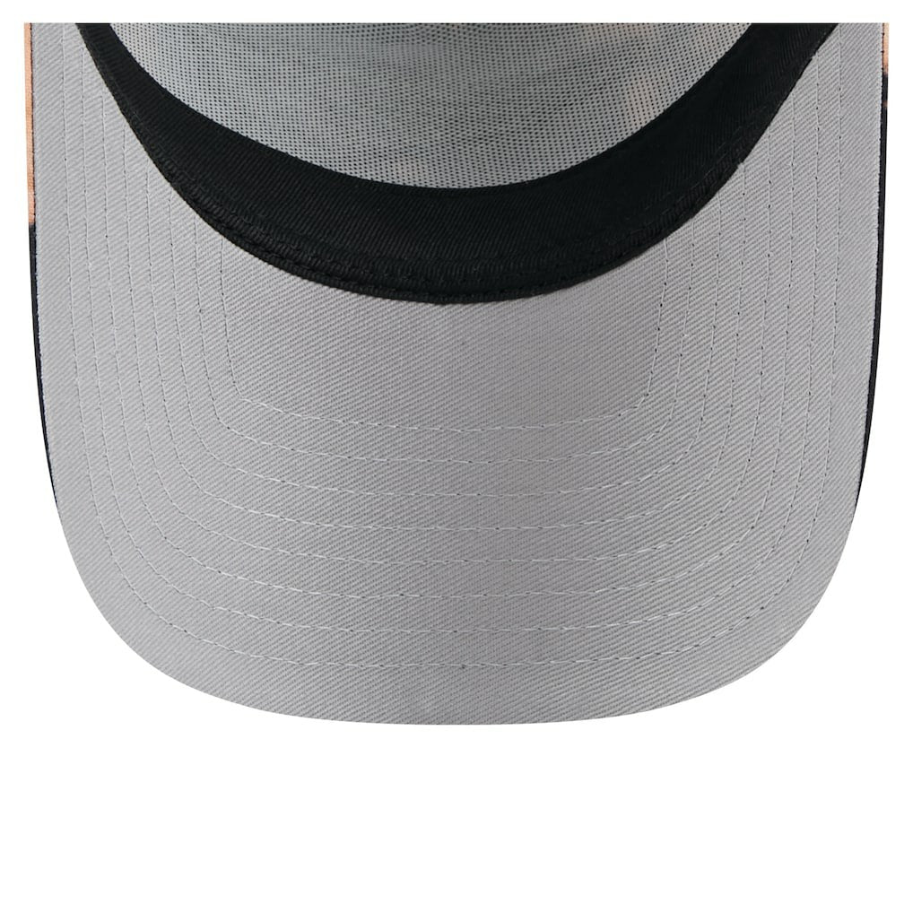 New England Patriots New Era Bleached 9FORTY A-Frame Adjustable Hat Black