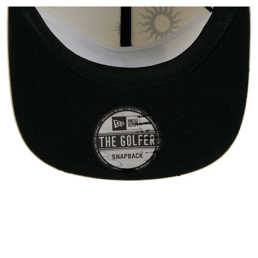 Las Vegas Raiders New Era Celestial Golfer Snapback Hat Cream