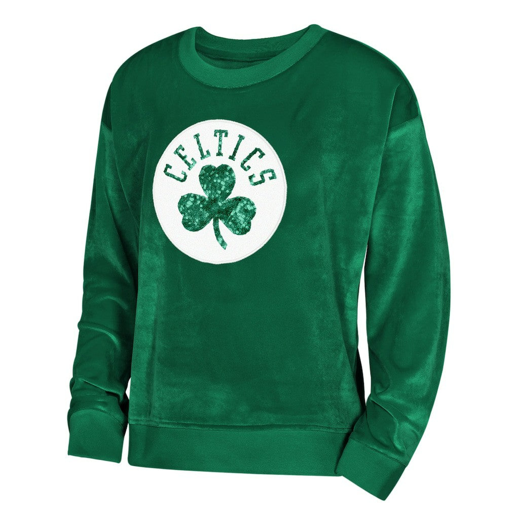 Boston Celtics Outerstuff Youth Girls Step Back Sweatshirt Kelly Green