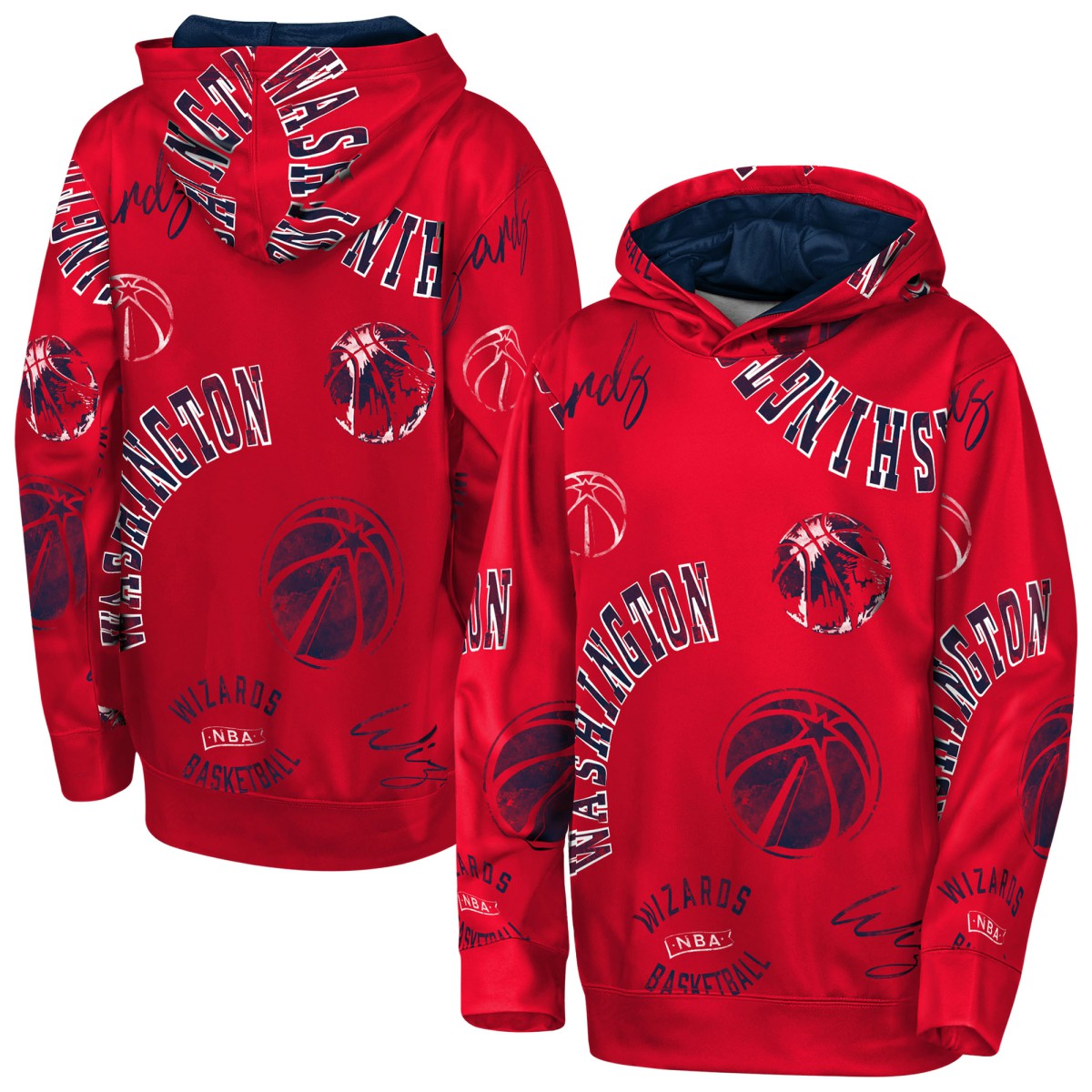 Washington Wizards Outerstuff Youth Moving Violation Hoodie Red