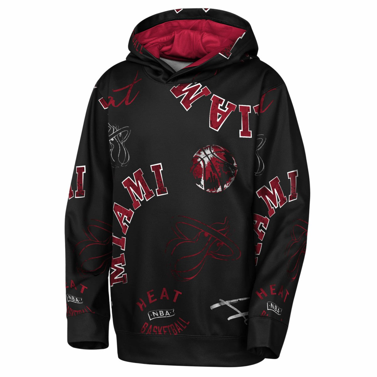 Miami Heat Outerstuff Youth Moving Violation Hoodie Black