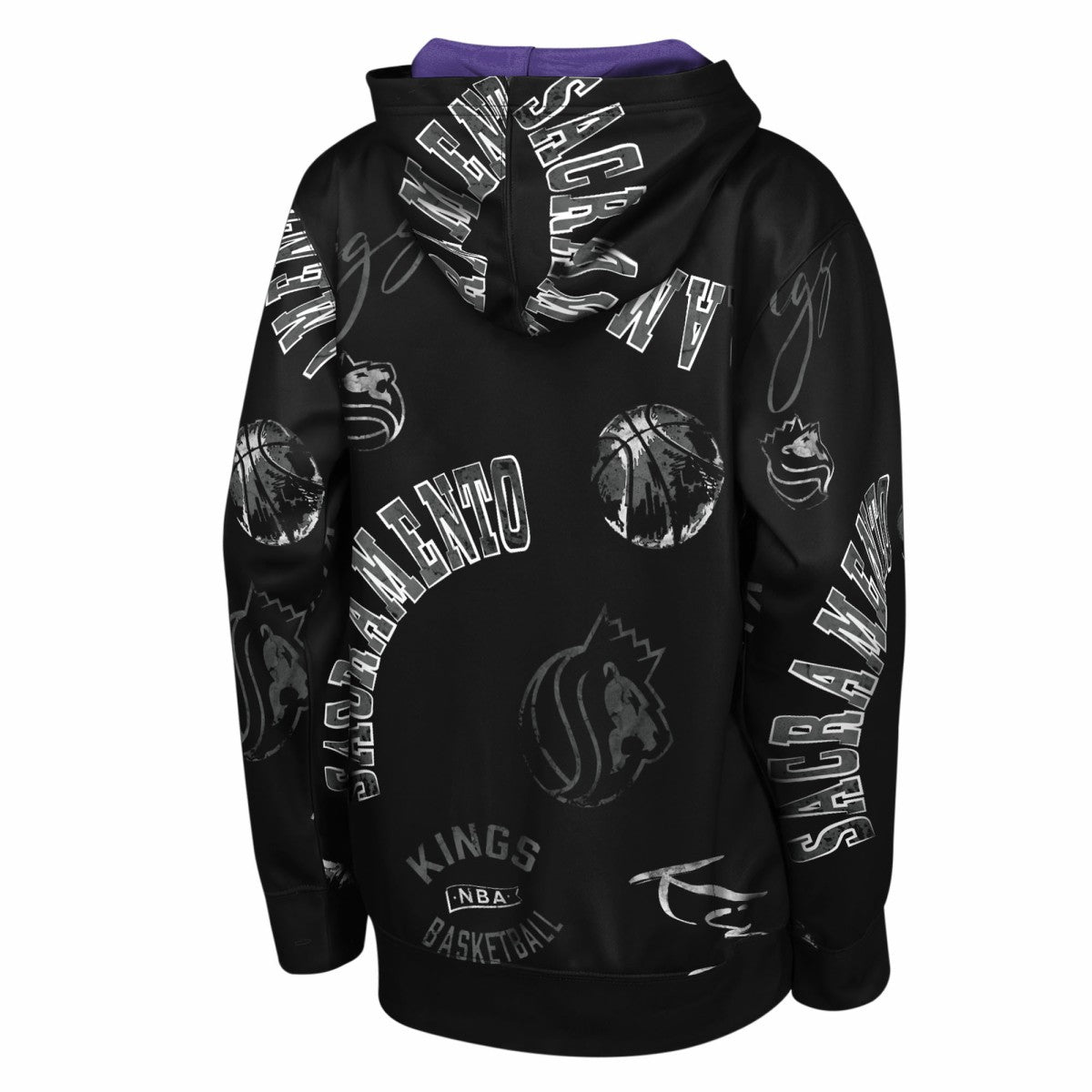 Sacramento Kings Outerstuff Youth Moving Violation Hoodie Black