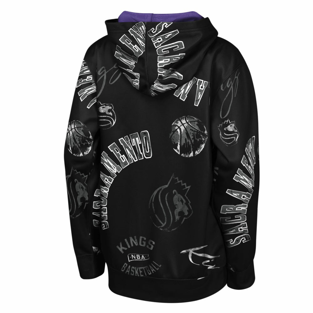 Sacramento Kings Outerstuff Youth Moving Violation Hoodie Black