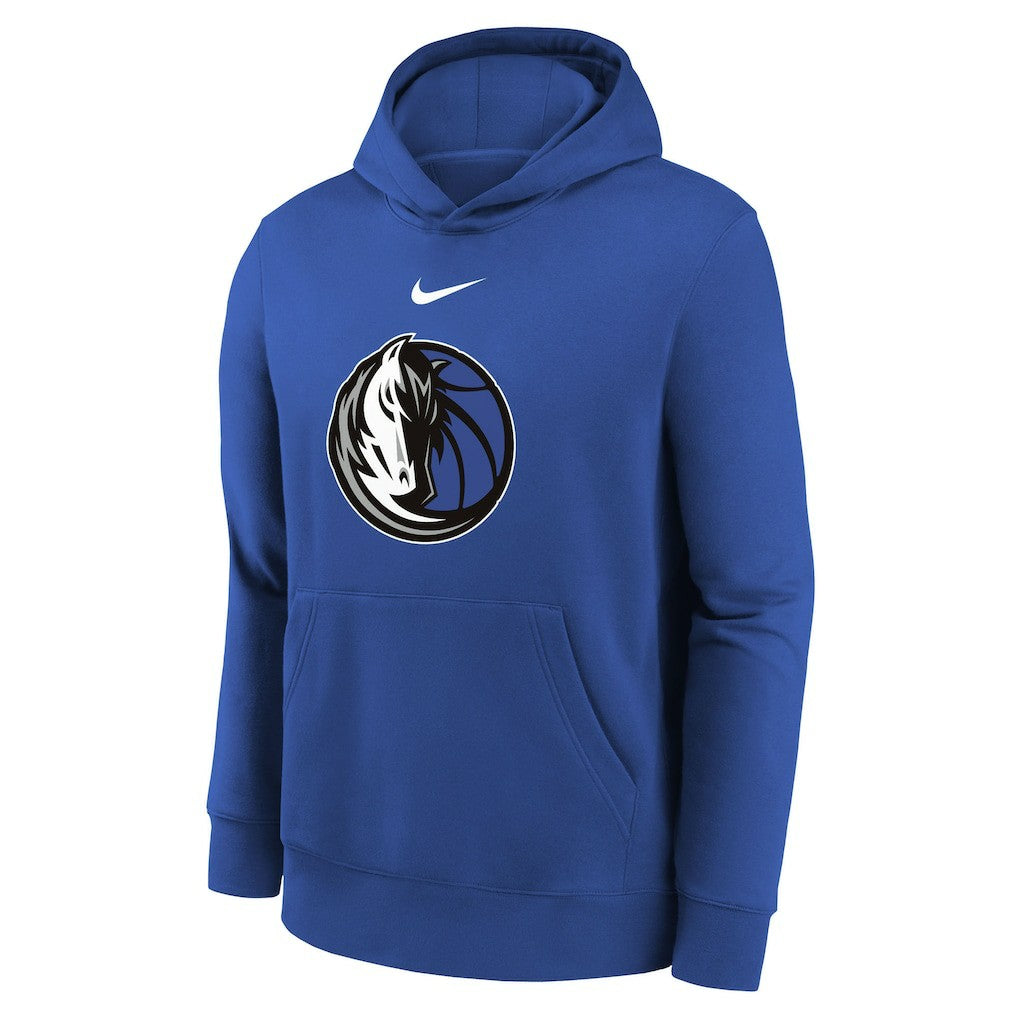 Dallas Mavericks Youth 2025/26 Club Fleece Hoodie for sale Blue | Nike Near Me