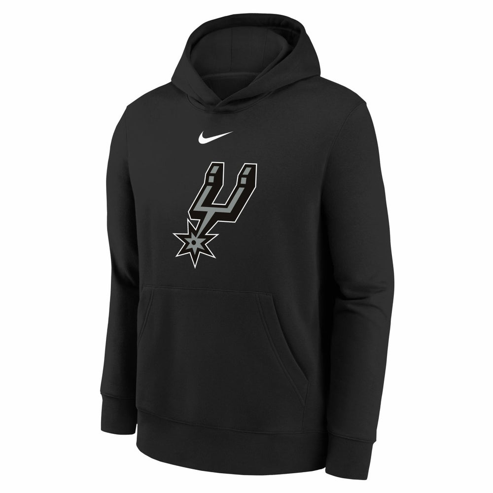 San Antonio Spurs Youth 2025/26 Club Fleece Hoodie Black | Nike outlet