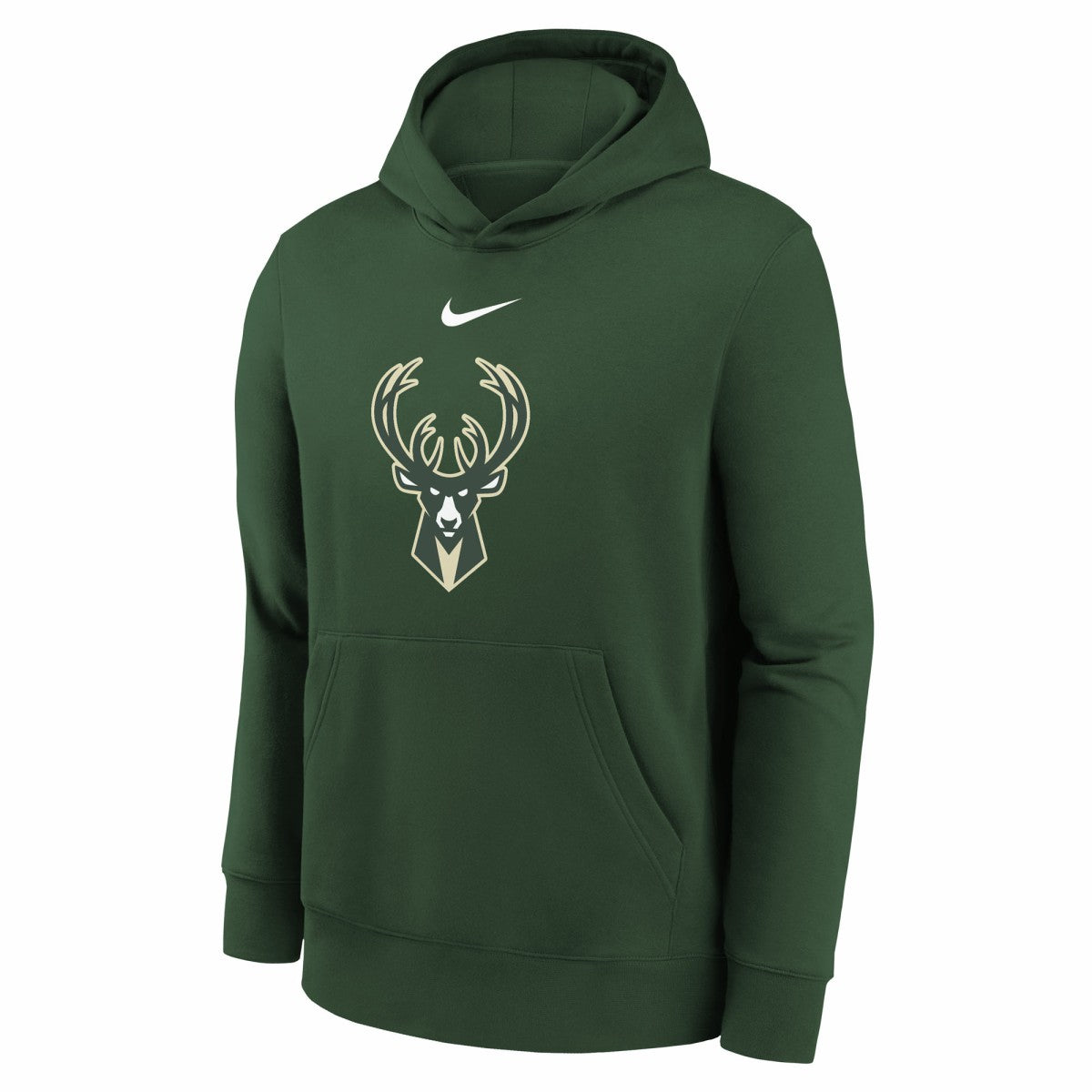 Milwaukee Bucks Youth 2025/26 Club Fleece Hoodie Hunter Green | Nike US