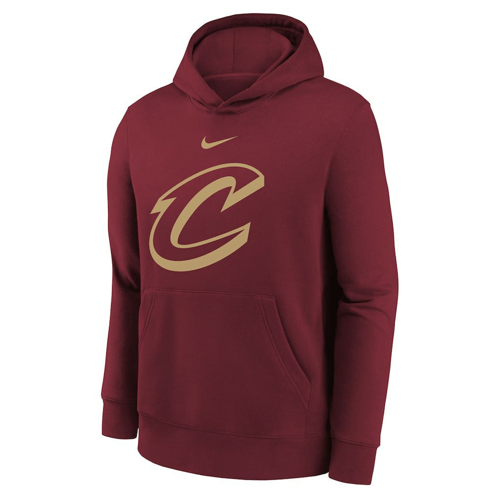 Cleveland Cavaliers Youth 2025/26 Club Fleece Hoodie for sale Wine | Nike Lifestyle