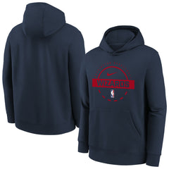 Washington Wizards Youth 2025/26 Club Fleece Practice Hoodie Navy | Nike for sale