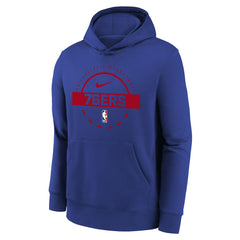Philadelphia 76ers Youth 2025/26 Club Fleece Practice Hoodie Royal | Nike