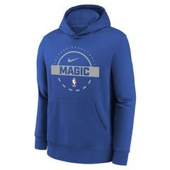 Orlando Magic Youth 2025/26 Club Fleece Practice Hoodie Blue | Nike Lifestyle