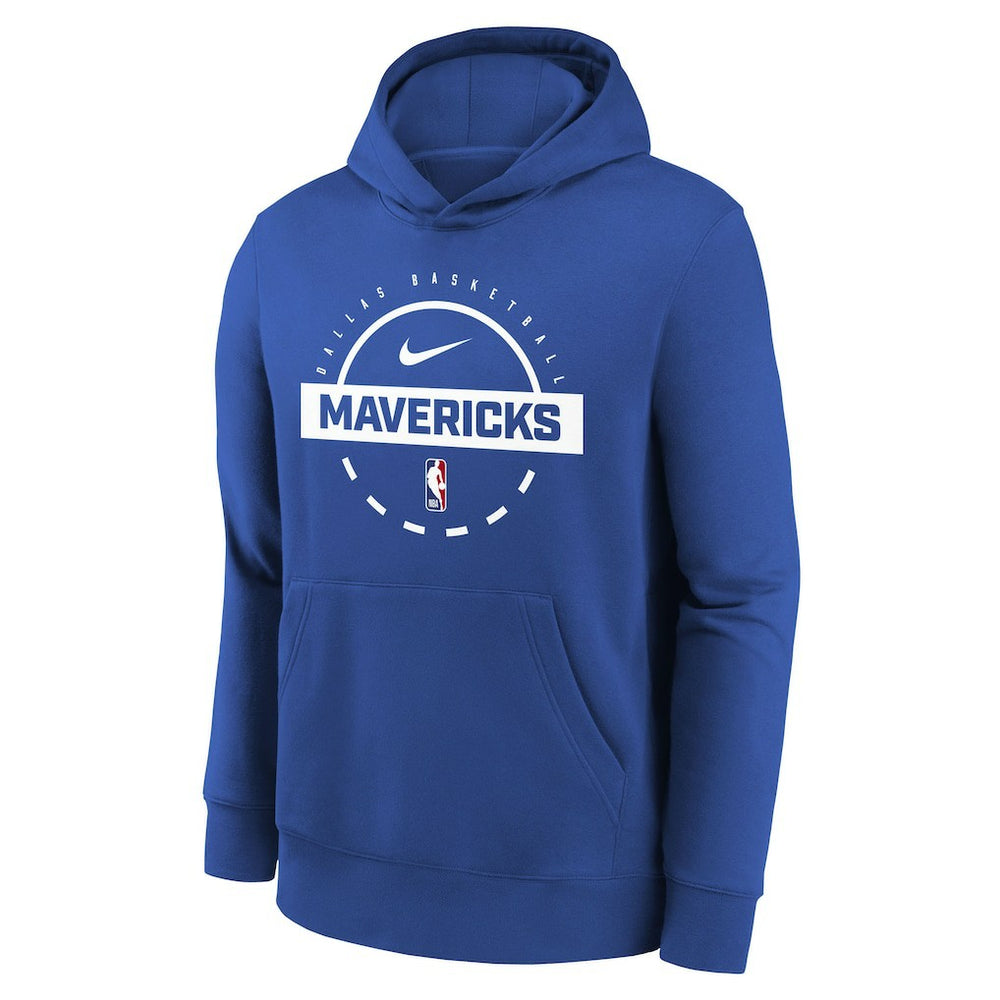 Dallas Mavericks Youth 2025/26 Club Fleece Practice Hoodie for sale Blue | Nike