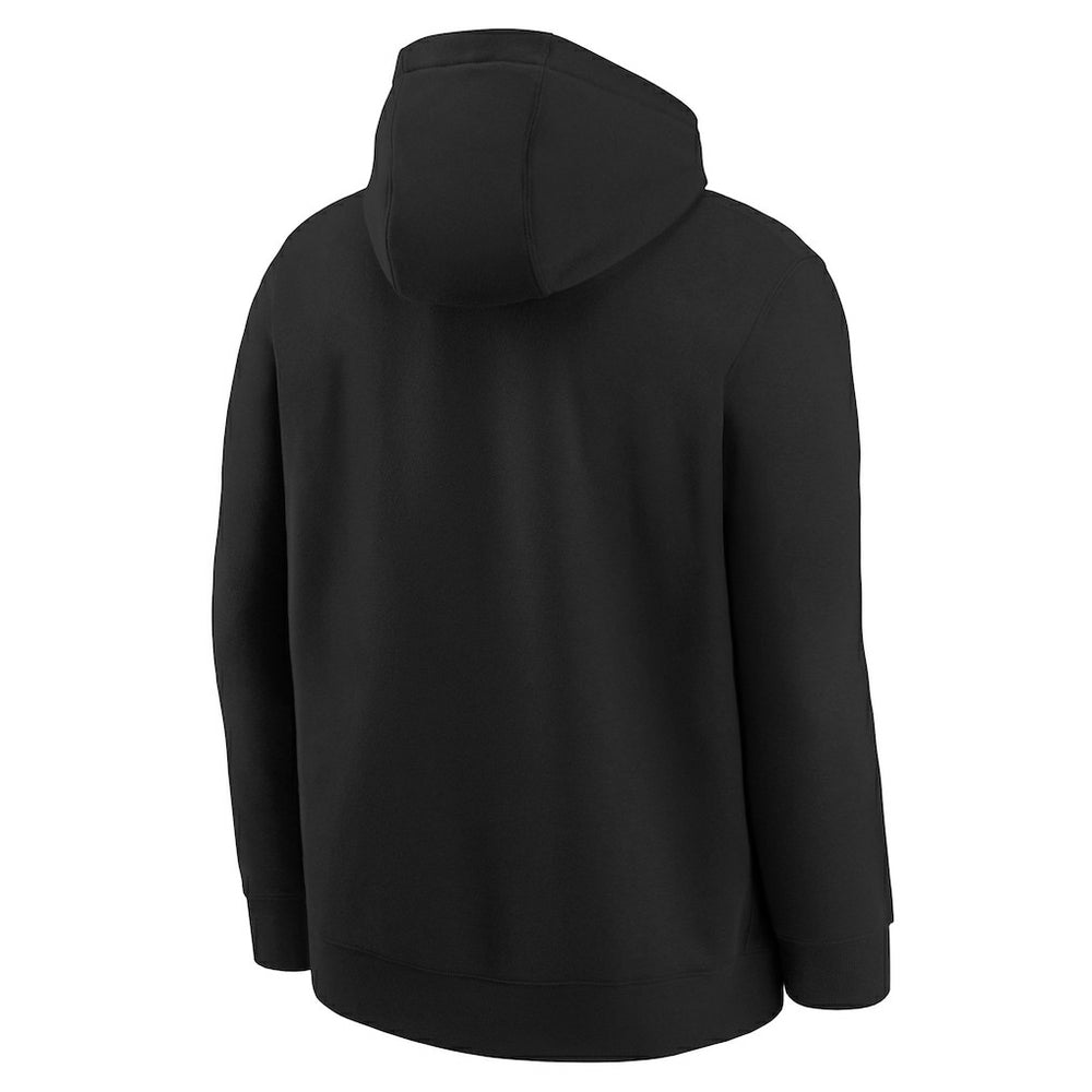 Brooklyn Nets Youth 2025/26 Club Fleece Practice Hoodie Black | Nike Lifestyle