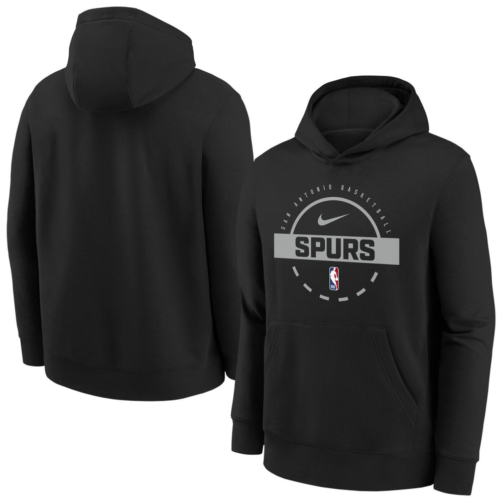 San Antonio Spurs Youth 2025/26 Club Fleece Practice Hoodie Black | Nike discount