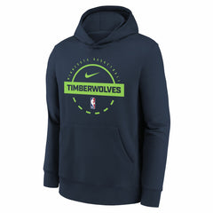Minnesota Timberwolves Youth 2025/26 Club Fleece Practice Hoodie Navy | Nike outlet