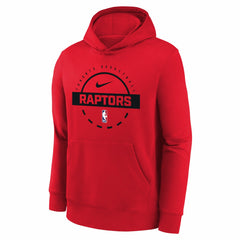 Toronto Raptors Youth 2025/26 Club Fleece Practice Hoodie Red | Nike