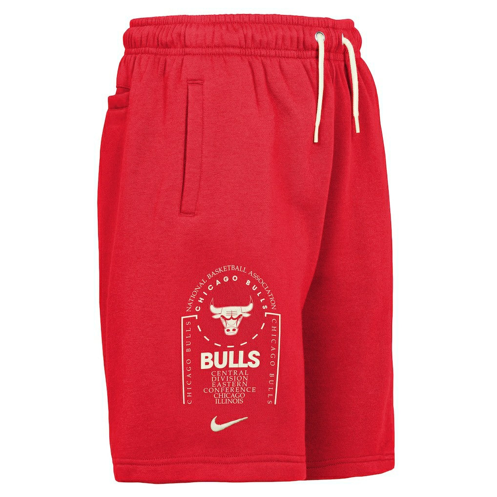 Chicago Bulls Youth Courtside Club Fleece Shorts Red | Nike