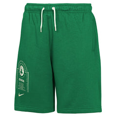 Boston Celtics Youth Courtside Club Fleece Shorts Kelly Green | Nike Lifestyle