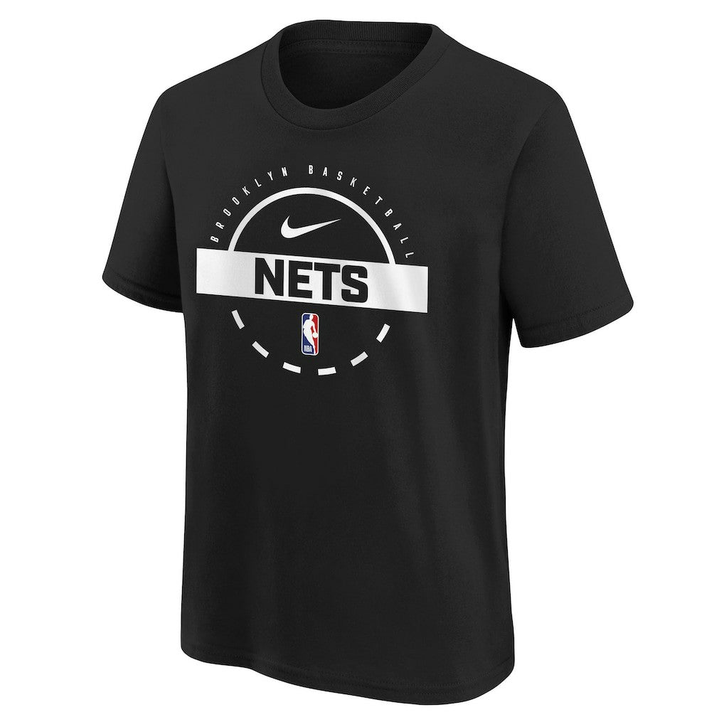 Brooklyn Nets Youth Practice T-Shirt Black | Nike outlet