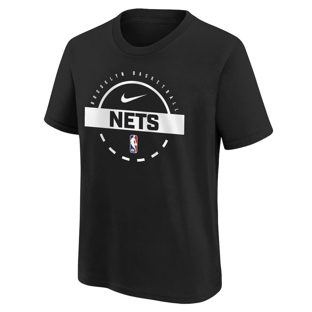 Brooklyn Nets Youth Practice T-Shirt Black | Nike outlet