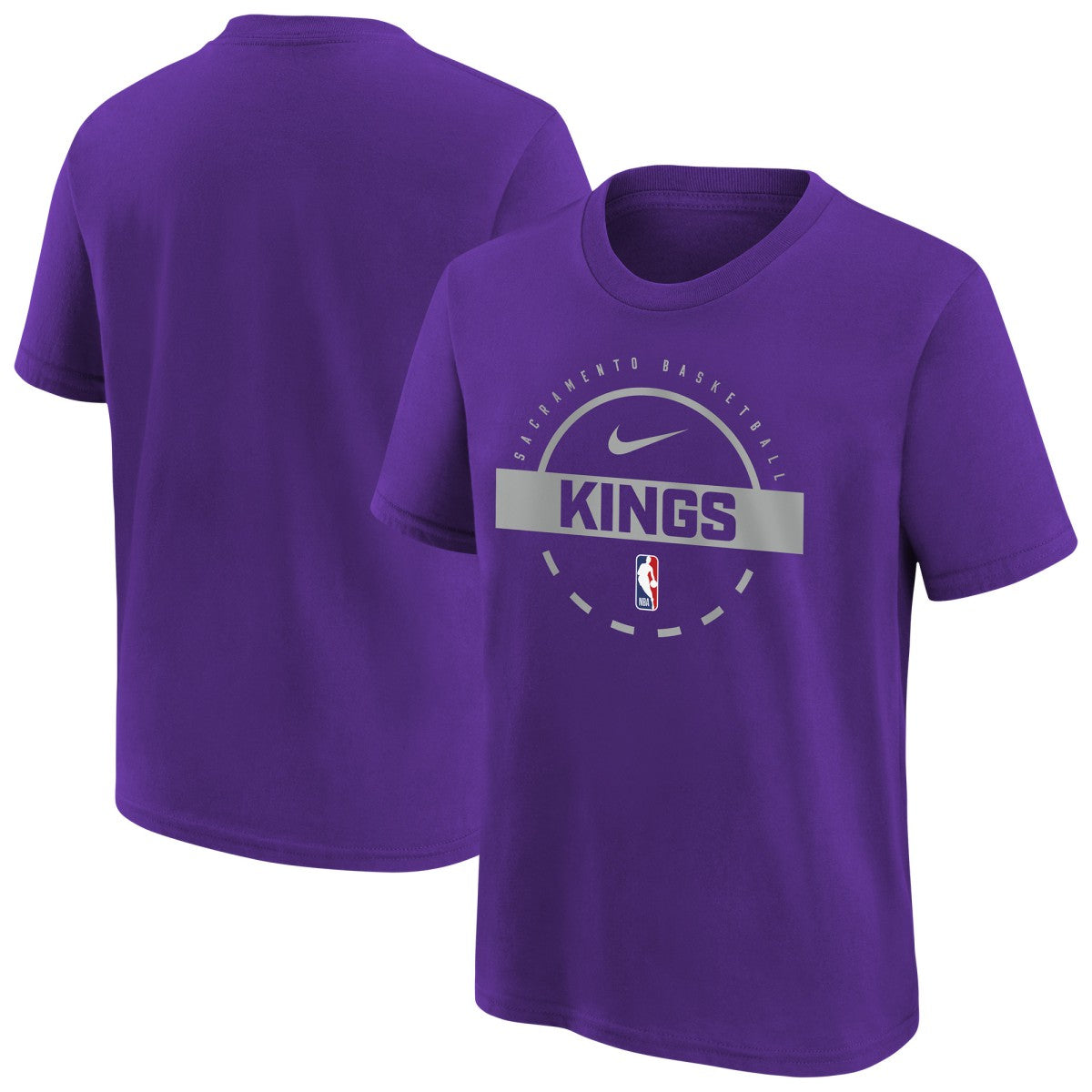 Sacramento Kings Youth Practice T-Shirt Purple | Nike outlet