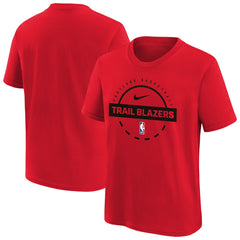 Portland Trail Blazers Youth Practice T-Shirt Red | Nike Near Me