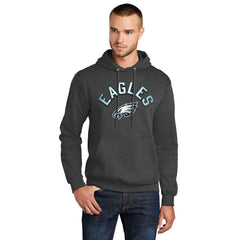 Philadelphia Eagles Starter Arch Over Logo Pullover Hoodie Charcoal