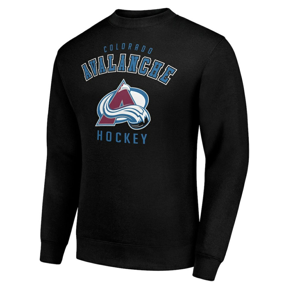 Colorado Avalanche Men's Starter Team Logo Fleece Pullover Sweatshirt - Black - NHL 202601557