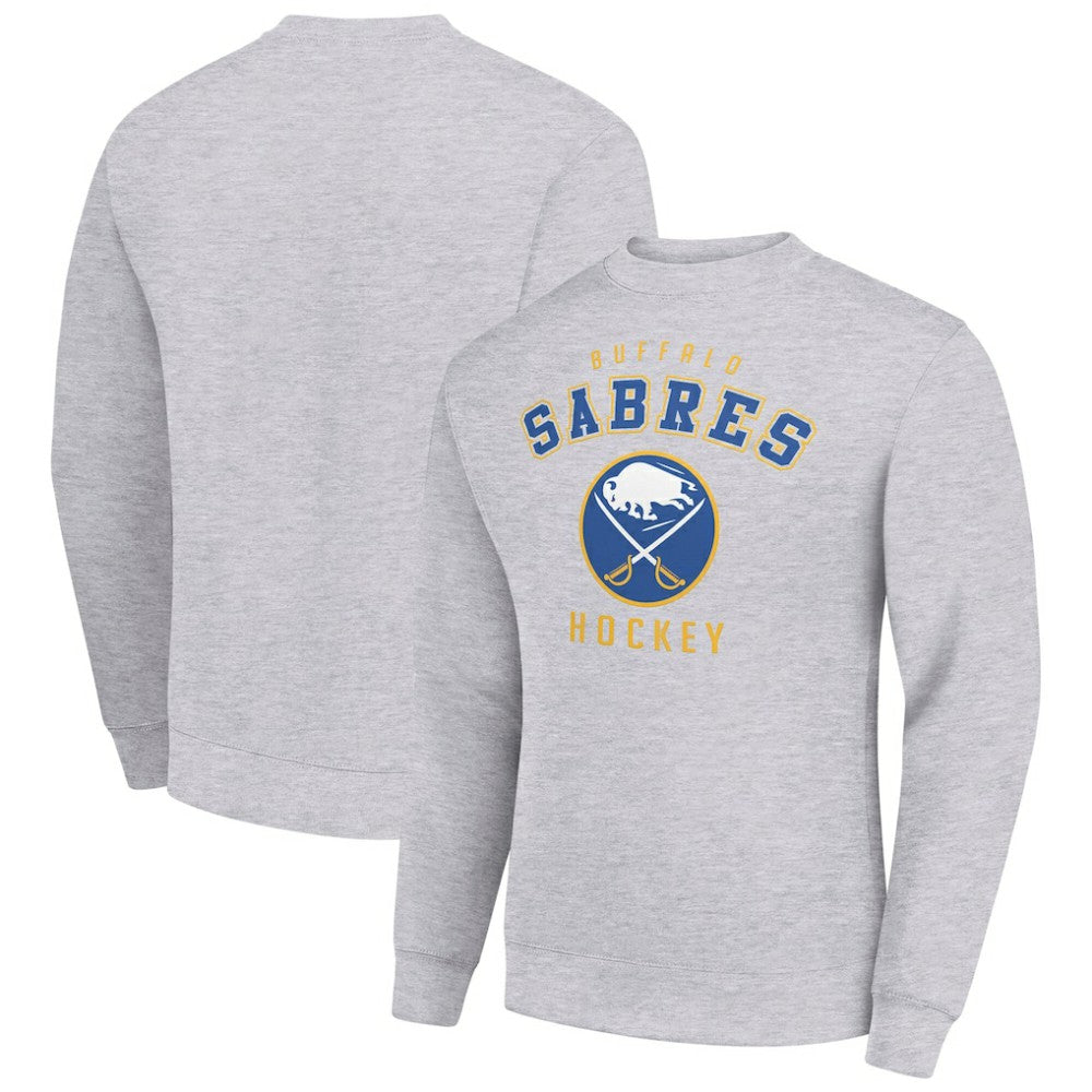 Buffalo Sabres Men's Starter Team Logo Fleece Pullover Sweatshirt - Heather Gray - NHL 202601560