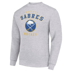 Buffalo Sabres Men's Starter Team Logo Fleece Pullover Sweatshirt - Heather Gray - NHL 202601560