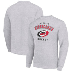 Carolina Hurricanes Men's Starter Team Logo Fleece Pullover Sweatshirt - Heather Gray - NHL 202601562