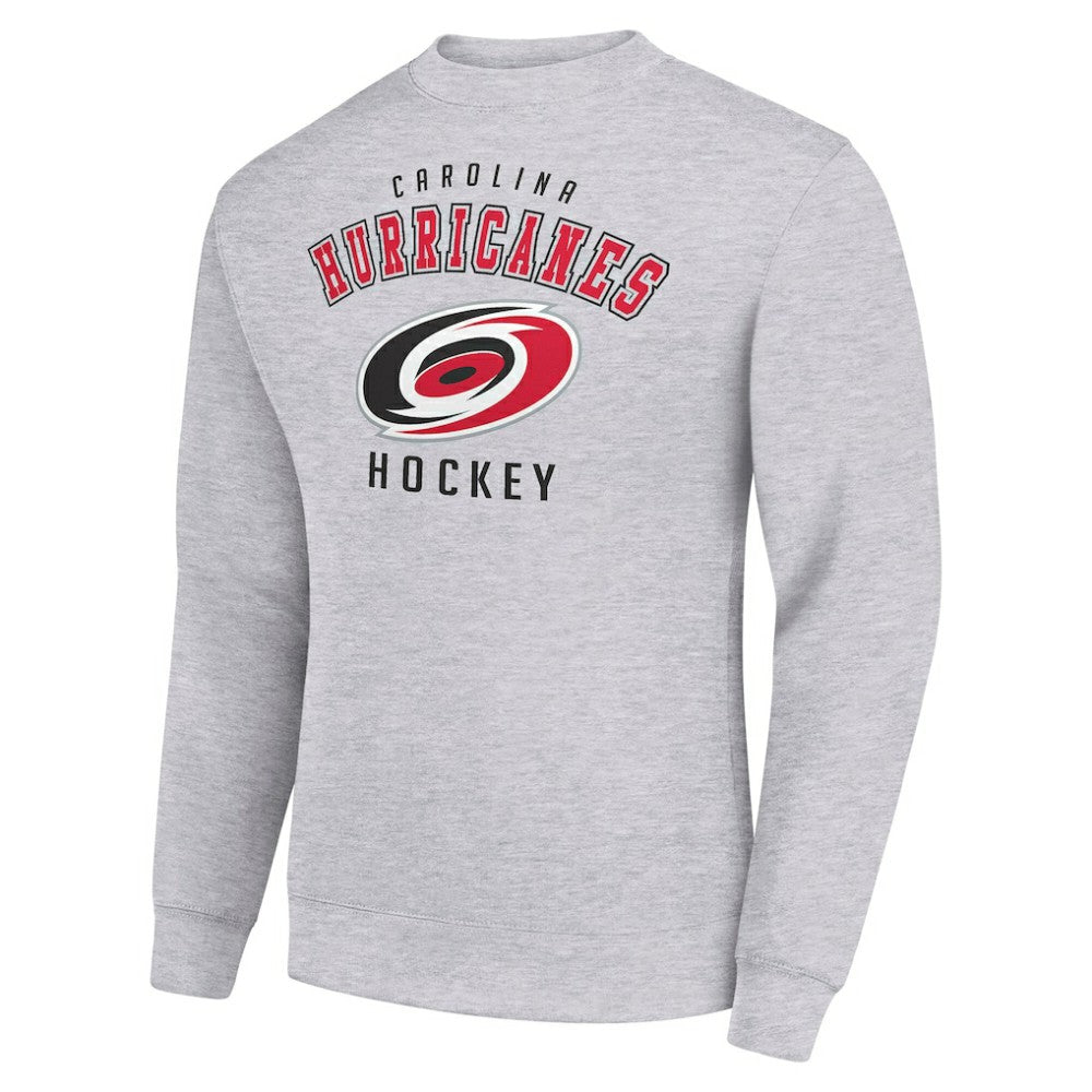 Carolina Hurricanes Men's Starter Team Logo Fleece Pullover Sweatshirt - Heather Gray - NHL 202601562