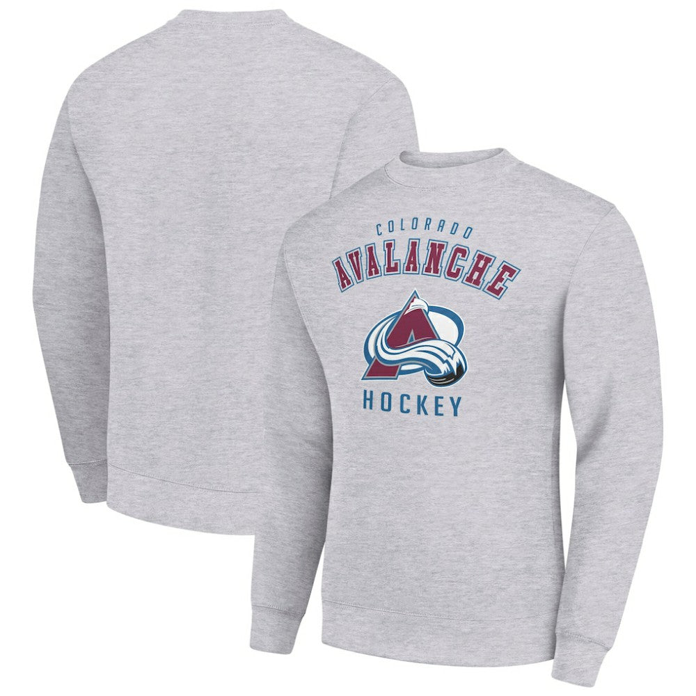 Colorado Avalanche Men's Starter Team Logo Fleece Pullover Sweatshirt - Heather Gray - NHL 202601564