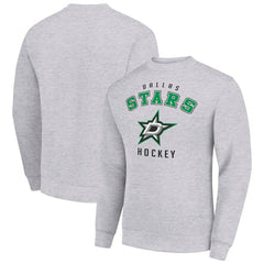 Dallas Stars Men's Starter Team Logo Fleece Pullover Sweatshirt - Heather Gray - NHL 202601567