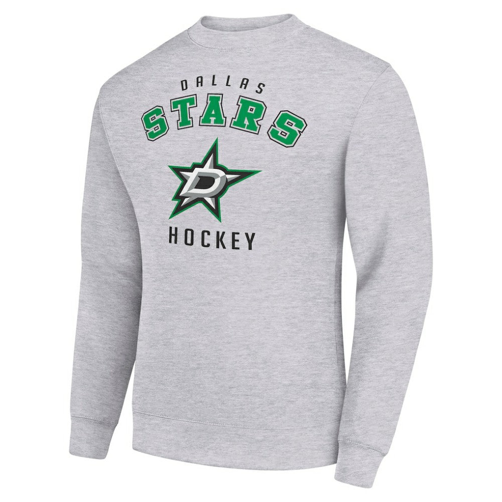 Dallas Stars Men's Starter Team Logo Fleece Pullover Sweatshirt - Heather Gray - NHL 202601567