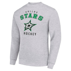 Dallas Stars Men's Starter Team Logo Fleece Pullover Sweatshirt - Heather Gray - NHL 202601567