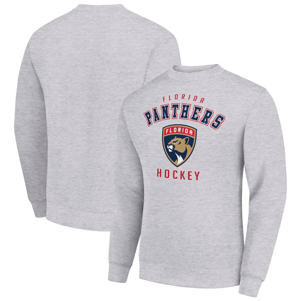 Florida Panthers Men's Starter Team Logo Fleece Pullover Sweatshirt - Heather Gray - NHL 202601570