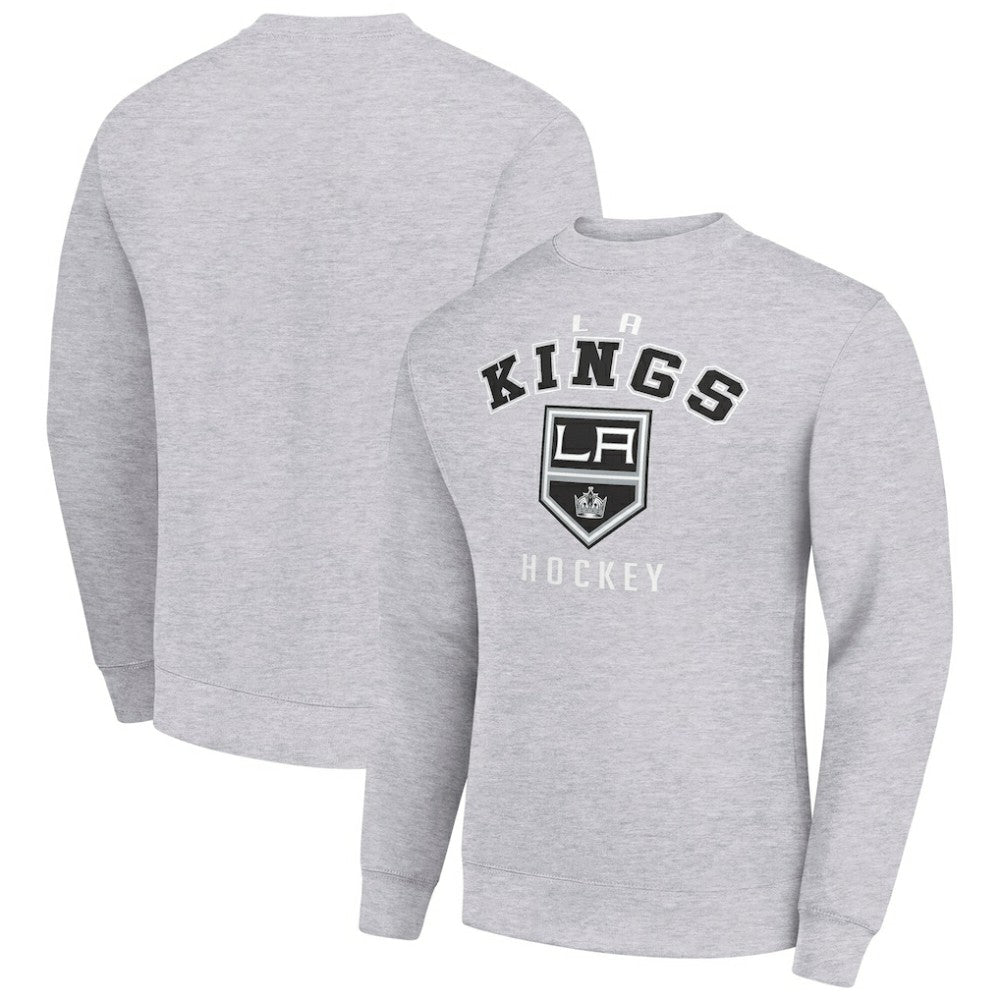 Los Angeles Kings Men's Starter Team Logo Fleece Pullover Sweatshirt - Heather Gray - NHL 202601572