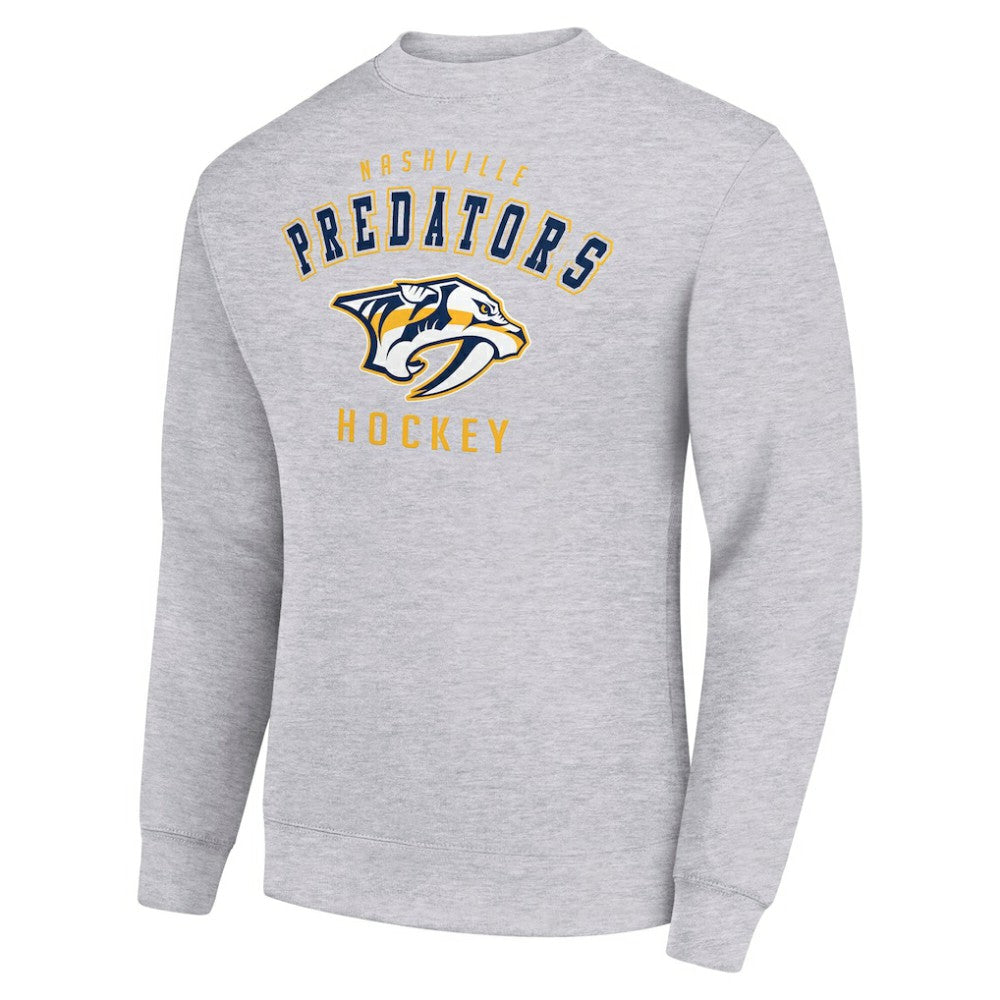 Nashville Predators Men's Starter Team Logo Fleece Pullover Sweatshirt - Heather Gray - NHL 202601578