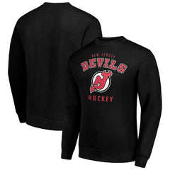 New Jersey Devils Men's Starter Team Logo Fleece Pullover Sweatshirt - Black - NHL 202601579