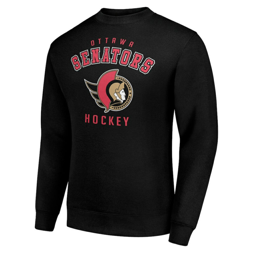 Ottawa Senators Men's Starter Team Logo Fleece Pullover Sweatshirt - Black - NHL 202601581
