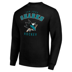 San Jose Sharks Men's Starter Team Logo Fleece Pullover Sweatshirt - Black - NHL 202601590