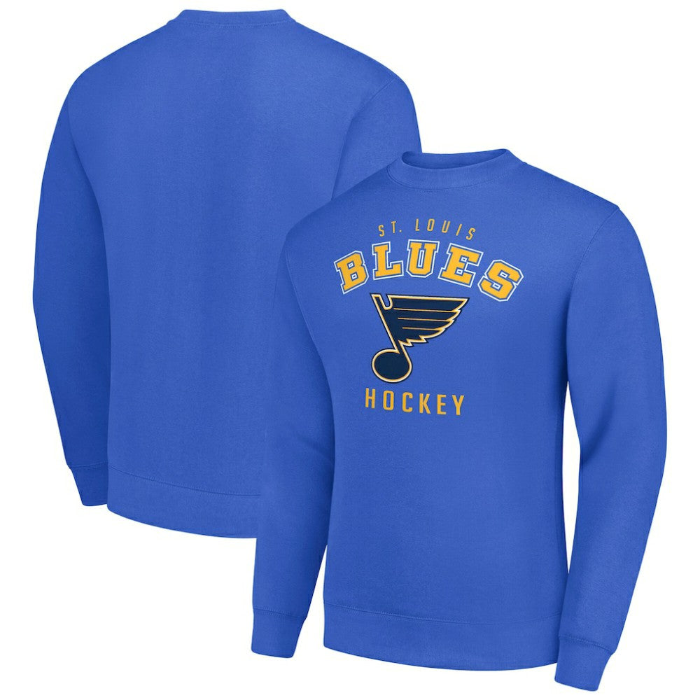 St. Louis Blues Men's Starter Team Logo Fleece Pullover Sweatshirt - Blue - NHL 202601591